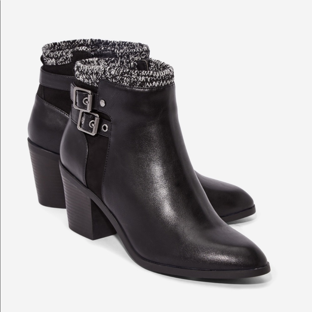 BRAND NEW JUST FAB Fallon Sweater Cuff Bootie